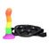 XR Proud Rainbow Silicone Dildo with Harness - Image 2