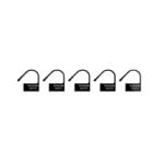 Man Cage Black Spare Locks x5