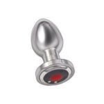 Ass Sation Remote Vibrating Butt Plug Silver