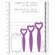 Ouch Silicone Vaginal Dilator Set Purple - Image 2