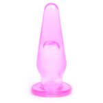 Mini Butt Plug With Finger Hole Pink