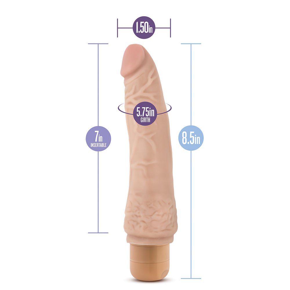 Dr. Skin Cock Vibe 7 Vibrating Cock 8.5 Inches - Image 4