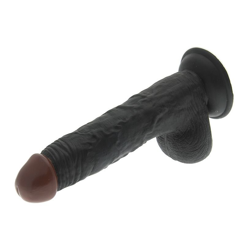 Hoodlum 8.5 Inch Realistic Black Dildo - Image 4