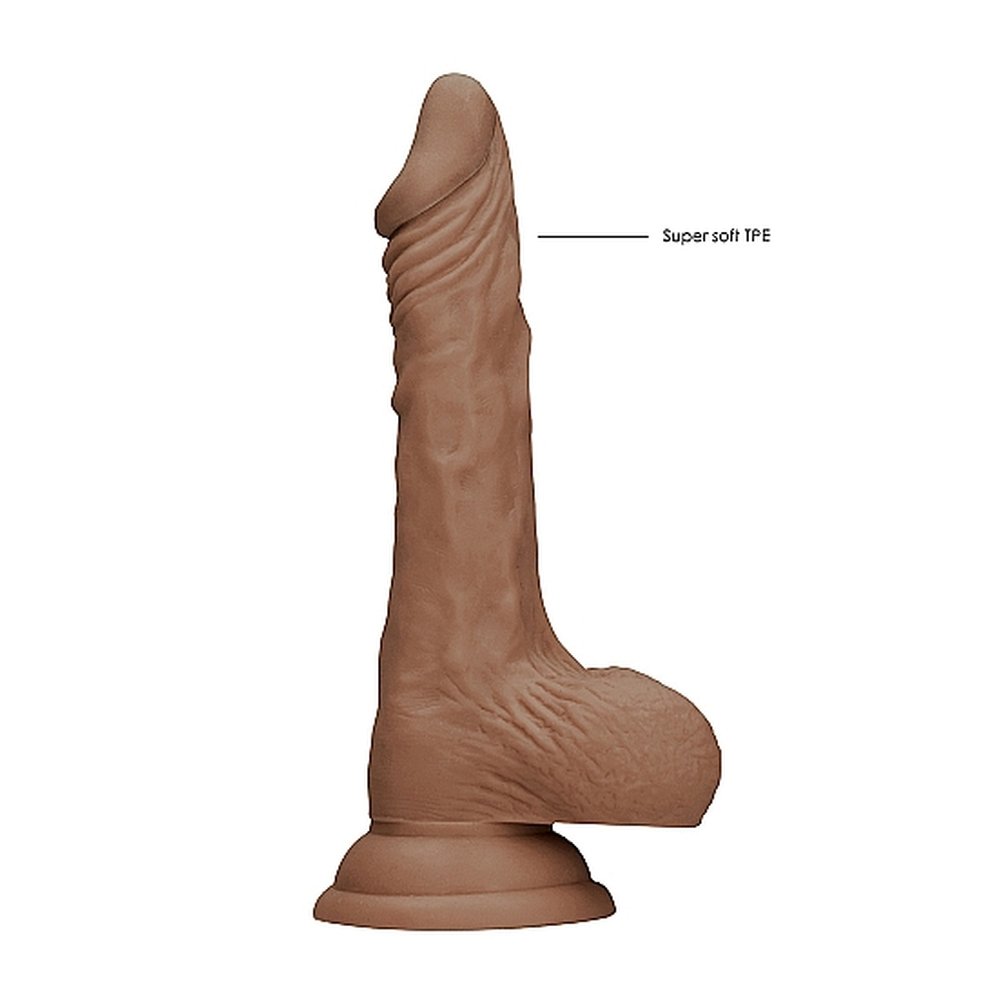 RealRock 7 Inch Dong With Testicles Flesh Tan - Image 2