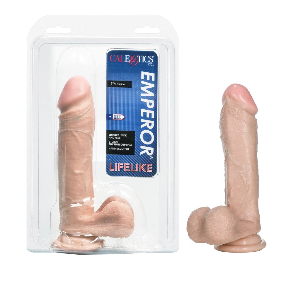 Emperor 7 Inch Life Like Dildo Ivory - Image 4